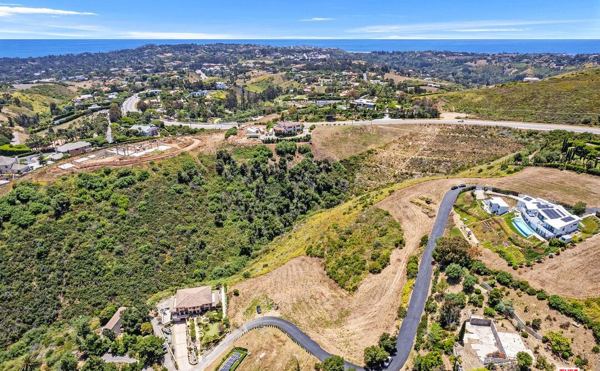 Via Acero Street, Ramirez Canyon, aerial photograph 3