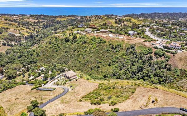 Via Acero Street, Ramirez Canyon, aerial photograph 4
