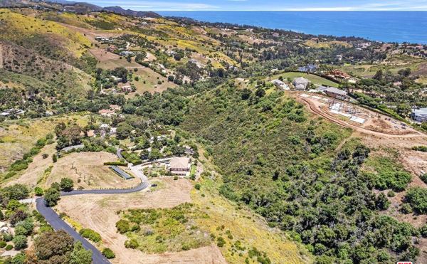 Via Acero Street, Ramirez Canyon, aerial photograph 5
